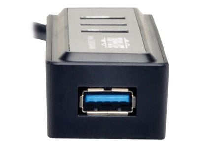 Tripp Lite   Portable 4-Port USB 3.0 SuperSpeed Mini Hub with Built In Cable hub 4 ports U360-004-MINI