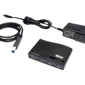 Tripp Lite   4-Port USB 3.0 SuperSpeed Compact Hub 5Gbps Bus Powered hub 4 ports U360-004-R