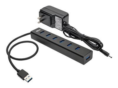 Tripp Lite   7-Port USB 3.0 SuperSpeed Hub/Splitter Portable Aluminum 5 Gbps hub 7 ports U360-007-AL