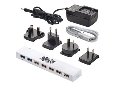 Tripp Lite   7-Port USB 3.0 / USB 2.0 Combo Hub USB Charging, 2 USB 3.0 & 5 USB 2.0 Ports hub 7 ports U360-007C-2X3