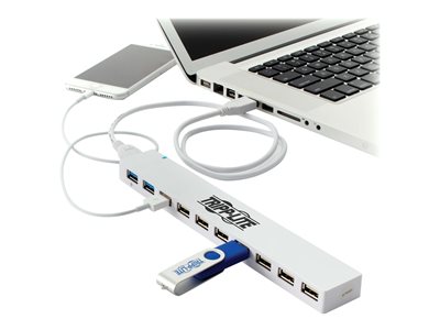 Tripp Lite   10-Port USB 3.0 / USB 2.0 Combo Hub USB Charging, 2 USB 3.0 & 8 USB 2.0 Ports hub 10 ports U360-010C-2X3