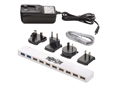 Tripp Lite   10-Port USB 3.0 / USB 2.0 Combo Hub USB Charging, 2 USB 3.0 & 8 USB 2.0 Ports hub 10 ports U360-010C-2X3