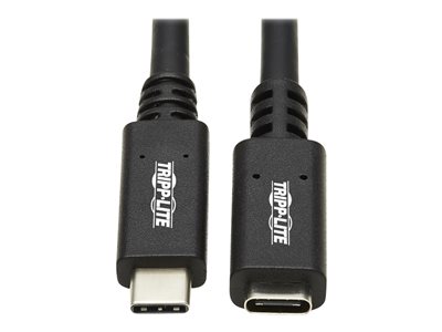 Tripp Lite   USB-C Extension Cable (M/F) USB 3.2 Gen 1, Thunderbolt 3, 60W PD Charging, Black, 6 ft. (1.8 m) USB-C extension cable USB-C to USB-C… U421-006