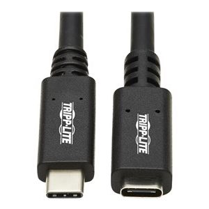 Tripp Lite   USB-C Extension Cable (M/F)USB 3.2 Gen 2, Thunderbolt 3, 60W PD Charging, Black, 20 in. (0.5 m)USB extension cableUSB-C… U421-20N-G2