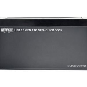 Tripp Lite   USB-C to SATA Hard Drive Quick Dock for 2.5in and 3.5in HDD SSD storage controller SATA 6Gb/s USB 3.1 U439-001