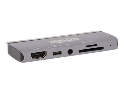 Tripp Lite USB C Docking Station HDMI USB-A SD/Micro SD PD Charging Gray  docking station USB-C / Thunderbolt 3 HDMI U442-DOCK15-S - Corporate Armor