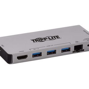 Tripp Lite   USB C Docking Station USB Hub 4k w/ HDMI, Gbe Gigabit Ethernet, SD Card Reader, PD Charging docking station USB-C 3.1 / Thunde… U442-DOCK5D-GY