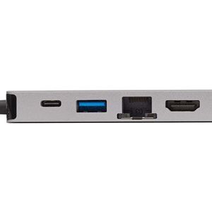 Tripp Lite   USB-C Portable Docking Station HDMI 4K @ 30 Hz, VGA, USB-A/USB-C, GbE, PD Charging 3.0, Gray docking station USB-C VGA, HDMI, U… U442-DOCK6-GY
