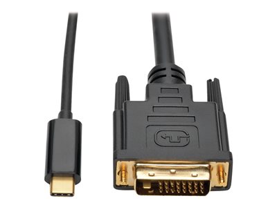 Tripp Lite   USB C to DVI Adapter Cable Converter 1080p M/M USB Type C to DVI, USB-C, USB Type-C 3ft 3′ external video adapter black U444-003-D