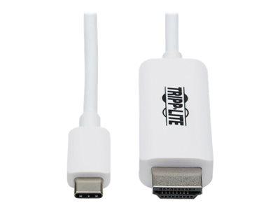 Tripp Lite   USB-C to HDMI Adapter Cable (M/M), 4K, 4:4:4, Thunderbolt 3 Compatible, White, 3ft video / audio cable HDMI / USB 3 ft U444-003 E