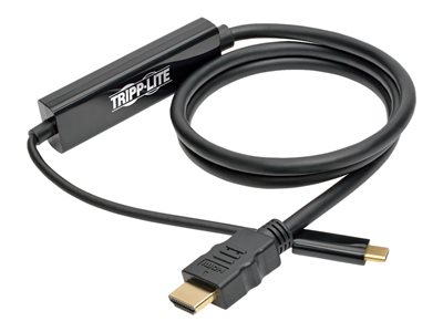 Tripp Lite   USB C to HDMI Adapter Cable Converter UHD Ultra High Definition 4K x 2K @ 30Hz M/M USB Type C, USB-C, USB Type-C 3ft 3′ external v… U444-003-H