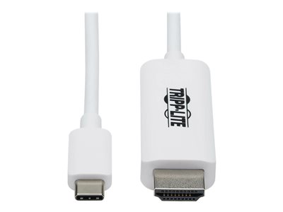 Tripp Lite   USB-C to HDMI Adapter Cable (M/M), 4K, 4:4:4, Thunderbolt 3 Compatible, White, 6ft video / audio cable HDMI / USB 6 ft U444-006 E