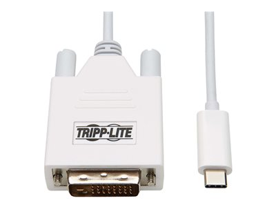 Tripp Lite   USB C to DVI Adapter Cable USB 3.1 1080p M/M USB-C White 10ft DVI adapter USB-C to DVI-D 10 ft U444-010-DE