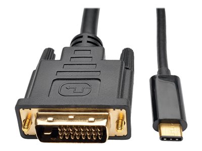 Tripp Lite   USB C to DVI Adapter Cable Converter 1080p M/M USB Type C to DVI, USB-C, USB Type-C 16ft 16′ external video adapter black U444-016-D
