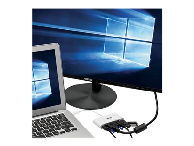 Tripp Lite   USB C to DVI Multiport Video Adapter Converter w/ USB-A Hub, USB-C PD Charging, Gigabit Ethernet Port , USB Type C to DVI, USB… U444-06N-DGU-C