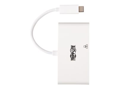Tripp Lite   USB C to HDMI Multiport Video Adapter Converter w/ USB-A Hub, USB-C PD Charging Port & Gigabit Ethernet Port, Thunderbolt 3 C… U444-06N-H4GU-C