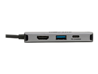 Tripp Lite   USB C Multiport Adapter Converter w/ 4K HDMI Gigabit Ethernet Port & USB-A Hub, Thunderbolt 3 Compatible PD Charging docking… U444-06N-H4GUSC