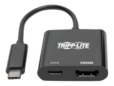 Tripp Lite   USB C Adapter Converter 4K HDMI PD Charging USB Type C M/F BlackExternal video adapterUSB-C 3.1HDMIblack U444-06N-H4K6BC