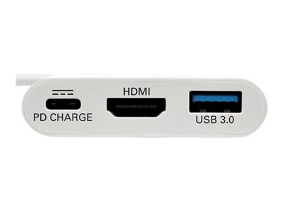 Tripp Lite   USB C to HDMI Multiport Video Adapter Converter 1080p w/ USB-A Hub & USB-C PD Charging, Thunderbolt 3 CompatibleUSB Type C to H… U444-06N-HU-C