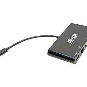 Tripp Lite USB 3.1 Gen 1 USB-C Adapter Converter Thunderbolt 3 Compatible 4K @ 30Hz HDMI, VGA, USB-A Hub Port and Gigabit Ethernet, Blac… U444-06N-HV4GUB Tripp Lite USB 3.1 Gen 1 USB-C Adapter Converter Thunderbolt 3 Compatible 4K @ 30Hz HDMI, VGA, USB-A Hub Port and Gigabit Ethernet, Blac… U444-06N-HV4GUB