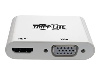 Tripp Lite   USB 3.1 Gen 1 USB-C to HDMI/VGA 4K Adapter (M/2xF), Thunderbolt 3 Compatible, 4K @30Hz adapter 6 in U444-06N-HV4K