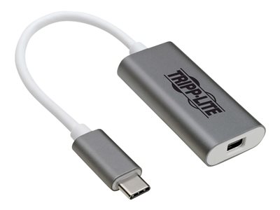 Tripp Lite   USB C to Mini DisplayPort Adapter Converter Aluminum 4K 3.1 M/F USB-C USB Type-C external video adapter white, silver U444-06N-MDP-AL