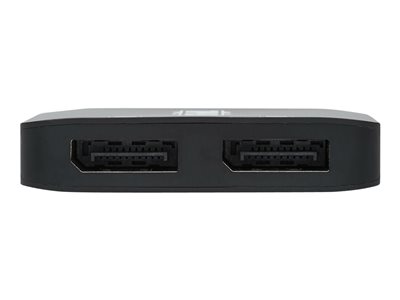 Tripp Lite   USB-C Adapter, Dual Display 4K 60 Hz DisplayPort, 8K, HDR, 4:4:4, HDCP 2.2, DP 1.4 Alt Mode, Black video adapter USB-C to Dis… U444-2DP-MST4K6