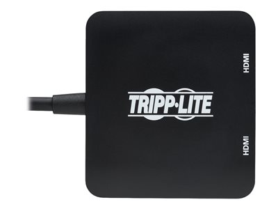 Tripp Lite   USB-C Adapter, Dual Display 4K 60 Hz HDMI, HDR, 4:4:4, HDCP 2.2, DP 1.4 Alt Mode, Black adapter HDMI / USB 4.7 in U444-2H-MST4K6
