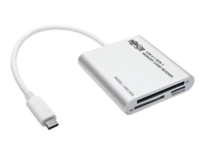 Tripp Lite   USB-C Gen 1 Multi-Drive Smart-Card Flash-Memory Media Reader/Writer card reader USB-C U452-003