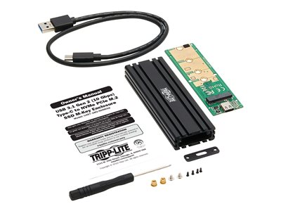 Tripp Lite USB-C to M.2 NVMe SSD (M-Key) Enclosure Adapter USB 3.1 Gen 2 Gbps), Thunderbolt 3, UASP storage enclosure NVMe Card... U457-1M2-NVMEG2 - Corporate