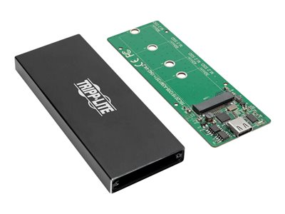 Tripp Lite   USB 3.1 Gen 2 (10 Gbps) USB-C to M.2 NGFF SATA SSD (B-Key) Enclosure Adapter with UASP Support storage enclosure SATA 6Gb/s U… U457-1M2-SATAG2