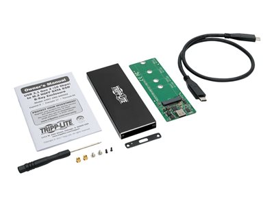 Tripp Lite   USB 3.1 Gen 2 (10 Gbps) USB-C to M.2 NGFF SATA SSD (B-Key) Enclosure Adapter with UASP Support storage enclosure SATA 6Gb/s U… U457-1M2-SATAG2