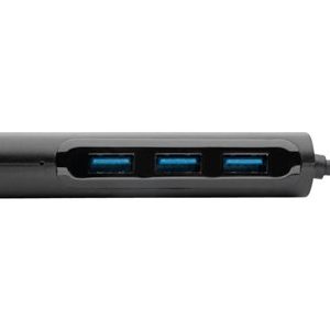 Tripp Lite   USB C Hub 4-Port w/ 4x USB-A Portable Compact Thunderbolt 3 Compatible USB Type C, USB-C hub 4 ports U460-004-4AB