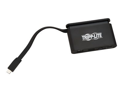 Tripp Lite   USB C Hub USB 3.1 Gen 1, 2 USB C Ports & 2 USB-A Ports, Charging Portable Black Thunderbolt 3 Compatible 5Gbps hub 4 ports U460-T04-2A2C-1