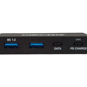 Tripp Lite   USB C Hub USB 3.1 Gen 1, 2 USB C Ports & 2 USB-A Ports, Charging Portable Black Thunderbolt 3 Compatible 5Gbps hub 4 ports U460-T04-2A2C-1