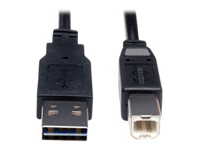 Tripp Lite   3ft USB 2.0 High Speed Cable Reverisble A to B M/M 3′ USB cable USB Type B to USB 3 ft UR022-003