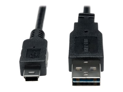 Tripp Lite   6ft USB 2.0 High Speed Cable Reversible A to 5Pin Mini B M/M 6′ USB cable mini-USB Type B to USB 6 ft UR030-006