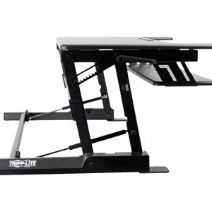 Tripp Lite   Sit Stand Desktop Workstation Adjustable Standing Desk 36×22 in. standing desk converter rectangular with contoured side black WWSSD3622