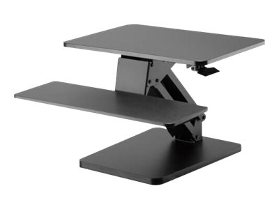 Tripp Lite   Safe-IT Adjustable-Height Sit-Stand Desktop Workstation, Antimicrobial Protection standing desk converter rectangular black WWSSDTAM