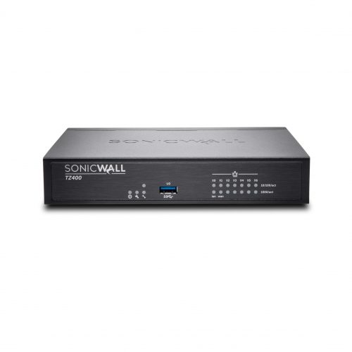 SonicWall  TZ400 GEN5 Firewall Replacement With AGSS 7 Port10/100/1000Base-TGigabit EthernetDES, 3DES, MD5, SHA-1, AES (128-bi… 01-SSC-1358