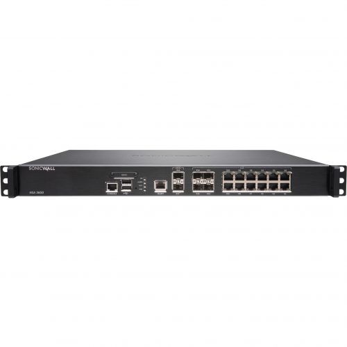SonicWall  NSA 3600 Network Security/Firewall Appliance12 Port1000Base-T, 10GBase-X10 Gigabit EthernetDES, 3DES, AES (128-bit), A… 01-SSC-1713