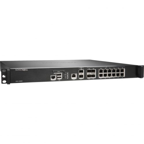 SonicWall  NSA 3600 Network Security/Firewall Appliance12 Port1000Base-T, 10GBase-X10 Gigabit EthernetDES, 3DES, AES (128-bit), A… 01-SSC-1713