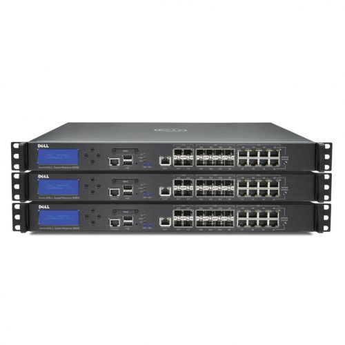 SonicWall  SuperMassive 9200 High Availability Firewall8 Port10/100/1000Base-T, 10GBase-X10 Gigabit Ethernet3DES, DES, MD5, SHA-1… 01-SSC-1725