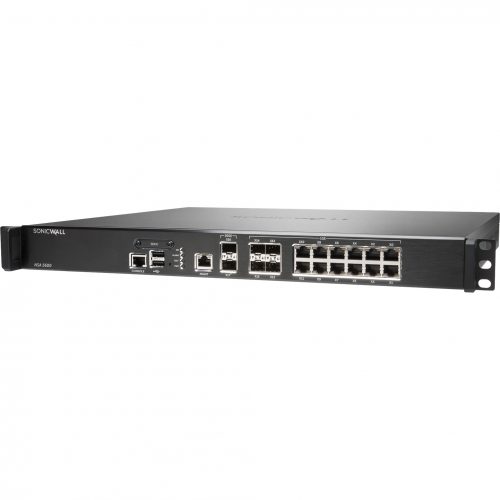 SonicWall  NSA 5600 Network Security/Firewall Appliance12 Port1000Base-T, 10GBase-X10 Gigabit EthernetDES, 3DES, AES (128-bit), A… 01-SSC-1728