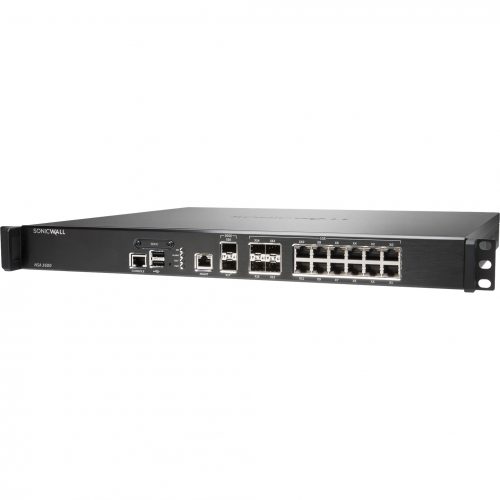 SonicWall  NSA 3600 Network Security/Firewall Appliance12 Port1000Base-T, 1000Base-XGigabit EthernetDES, 3DES, AES (128-bit), AES… 01-SSC-1732