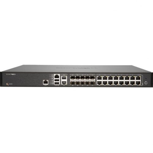 SonicWall  NSA 6650 Network Security/Firewall Appliance18 Port1000Base-T, 10GBase-X, 10GBase-TGigabit EthernetDES, 3DES, AES (128… 01-SSC-2209