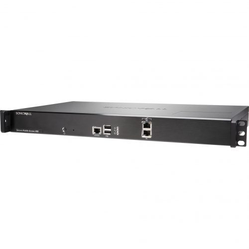 SonicWall  SMA 200 ADDITIONAL 10 CONCURRENT USERS2 Port10/100/1000Base-TGigabit EthernetRSA, AES (256-bit), MD5, SHA-1, 3DES, SHA… 01-SSC-2233