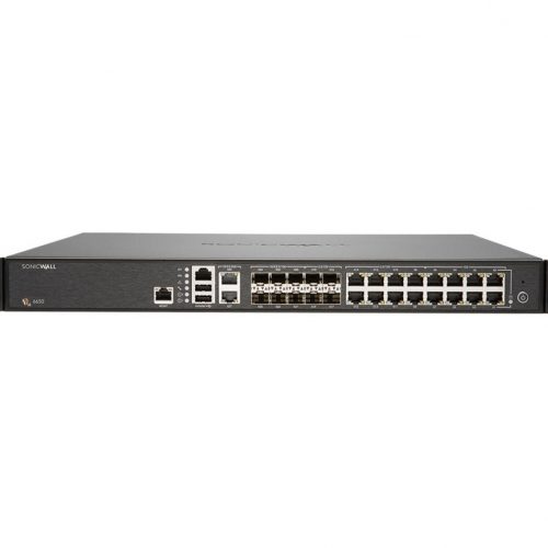 SonicWall  NSA 6650 Network Security/Firewall Appliance18 Port1000Base-T, 10GBase-X, 10GBase-TGigabit EthernetDES, 3DES, AES (128… 01-SSC-2316