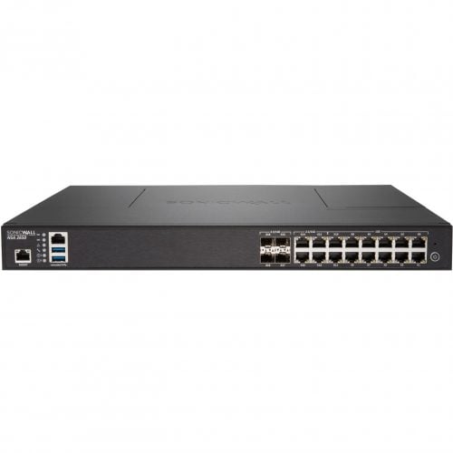 SonicWall  NSA 2650 Network Security/Firewall Appliance16 Port10/100/1000Base-TGigabit EthernetWireless LAN IEEE 802.11acAES (… 01-SSC-3098