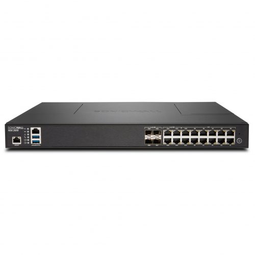 SonicWall  NSA 2650 Network Security/Firewall Appliance16 Port10/100/1000Base-TGigabit EthernetWireless LAN IEEE 802.11acAES (… 01-SSC-3098